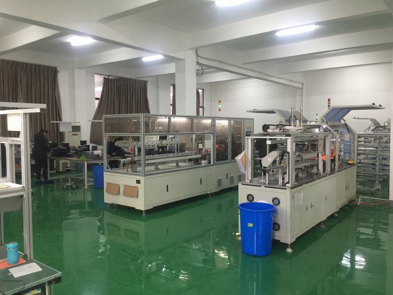 A corner of the solar panel workshop