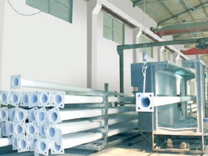 Rod diameter spraying production line
